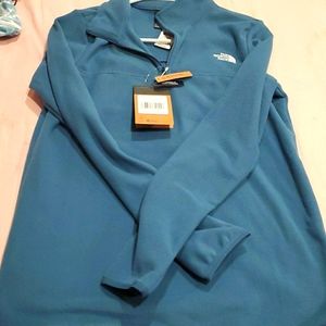 North face pull over  NWT teal